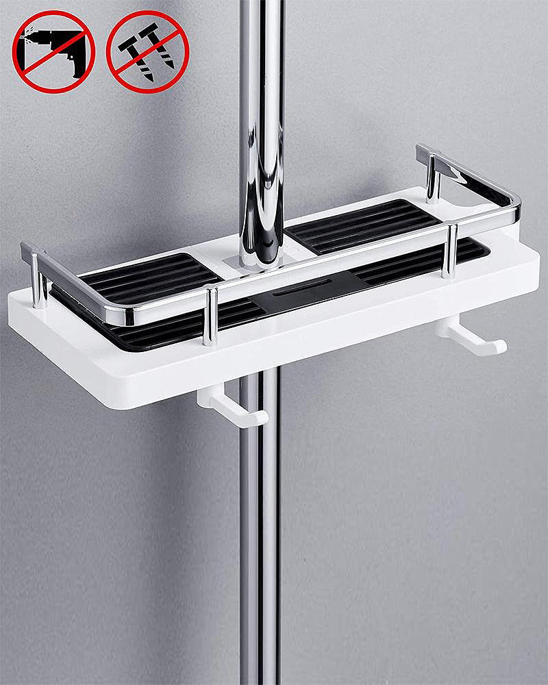 Multifunctional shower caddy on a stand