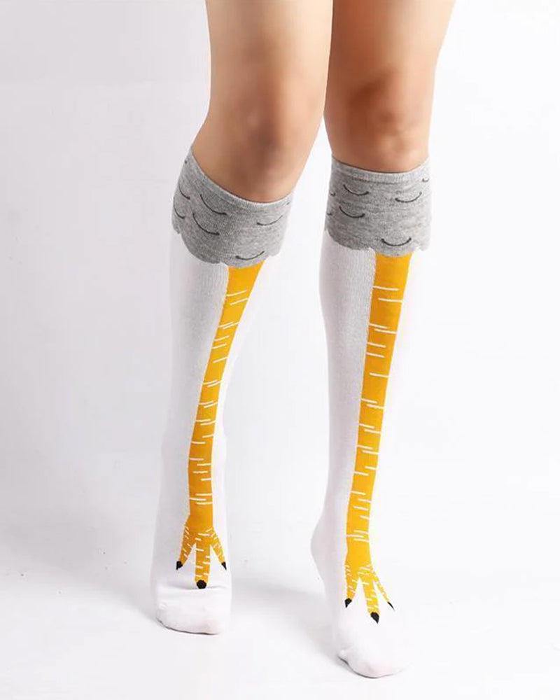 Socks with chicken legs 