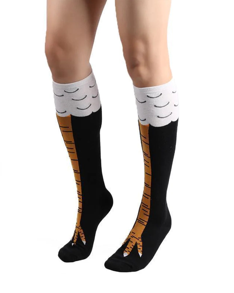 Socks with chicken legs 