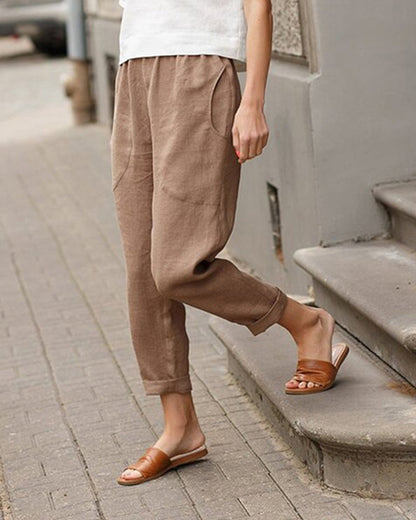 Casual cotton trousers
