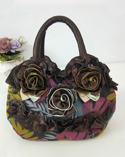 Floral fashion handbag