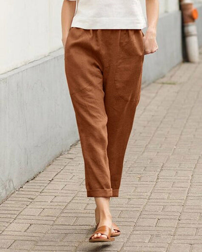 Casual cotton trousers