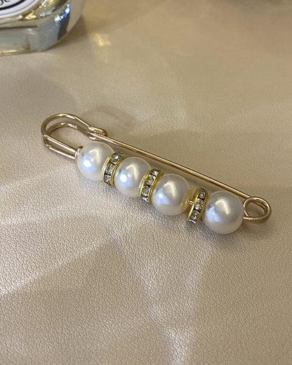 Multi-purpose pearl brooch