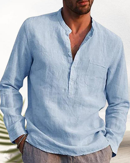 Casual shirt with v-neck