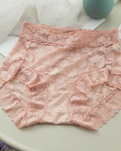 High waist lace panties