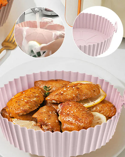 Silicone baking tray for steam fryer