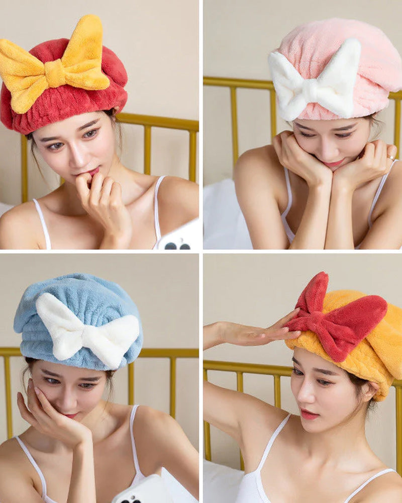 Super absorbent hair towel for wet hair