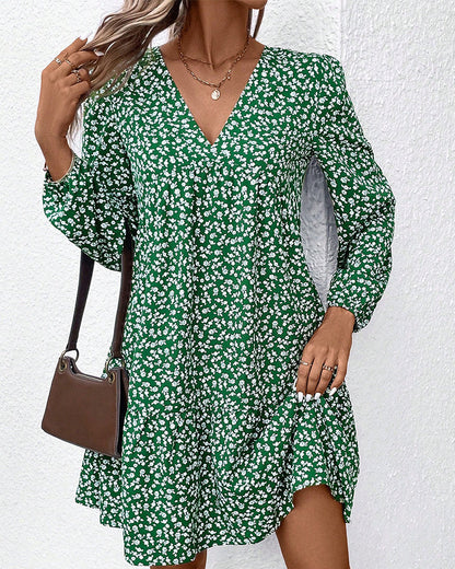 Dress with French print