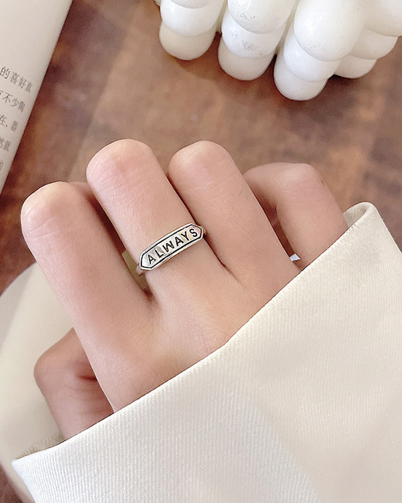 Personalized ring with cross