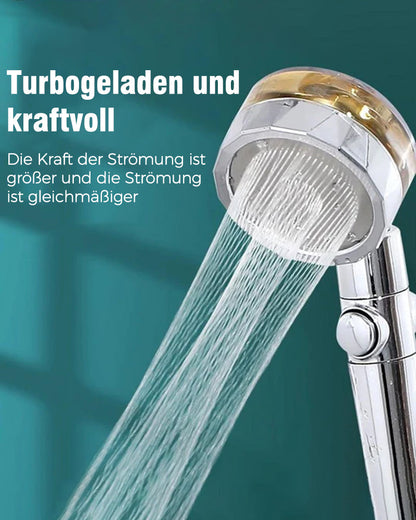 High pressure shower with rotating
