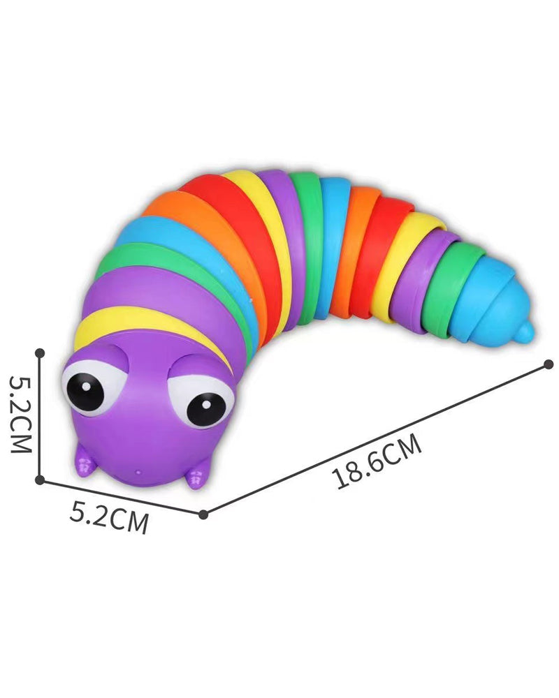 Caterpillar twisting decompression toy