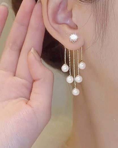 Tassel long earrings