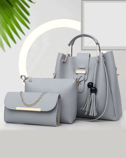 Women's handbag shoulder bag 3-piece set