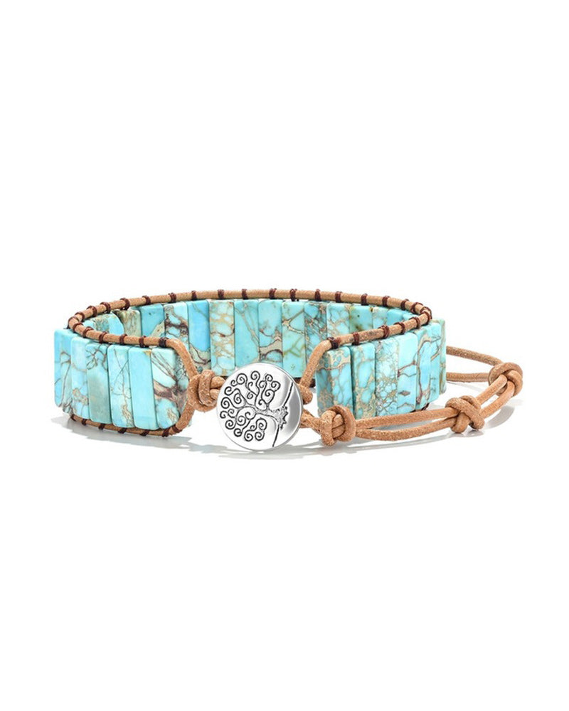 Boho style stone bracelet