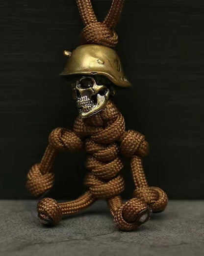 Skull soldier keychain