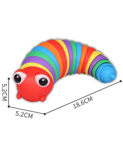 Caterpillar twisting decompression toy