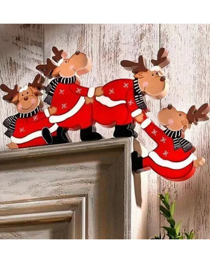 Fun Christmas door frame decorations 