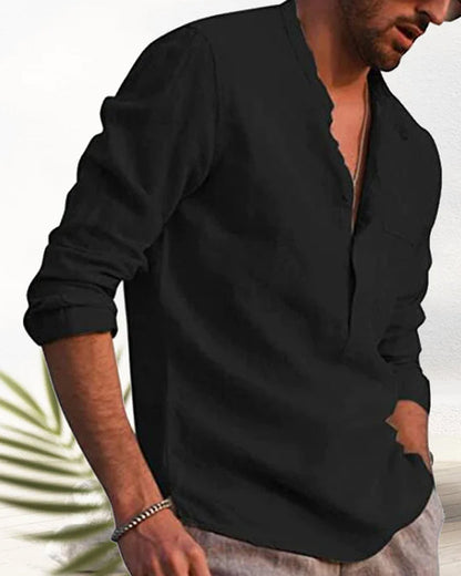 Casual shirt with v-neck
