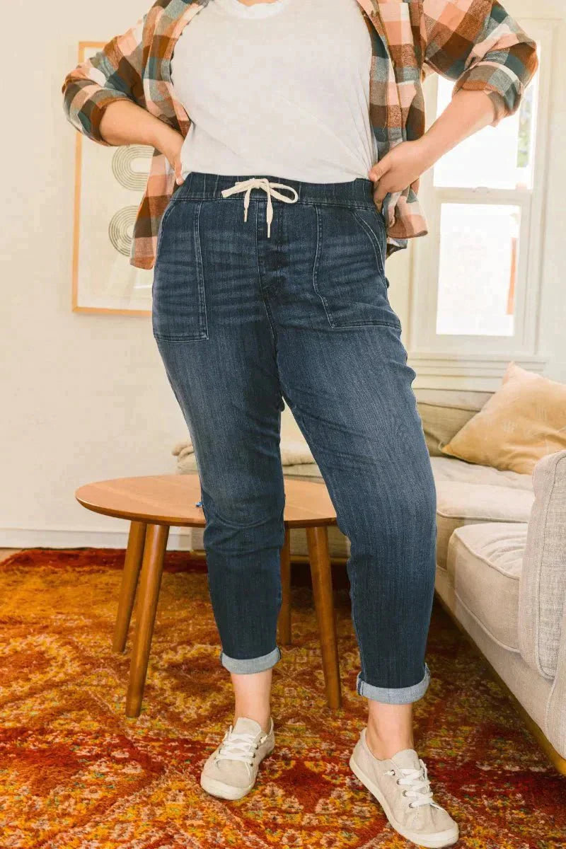 Elastic jogger jeans 