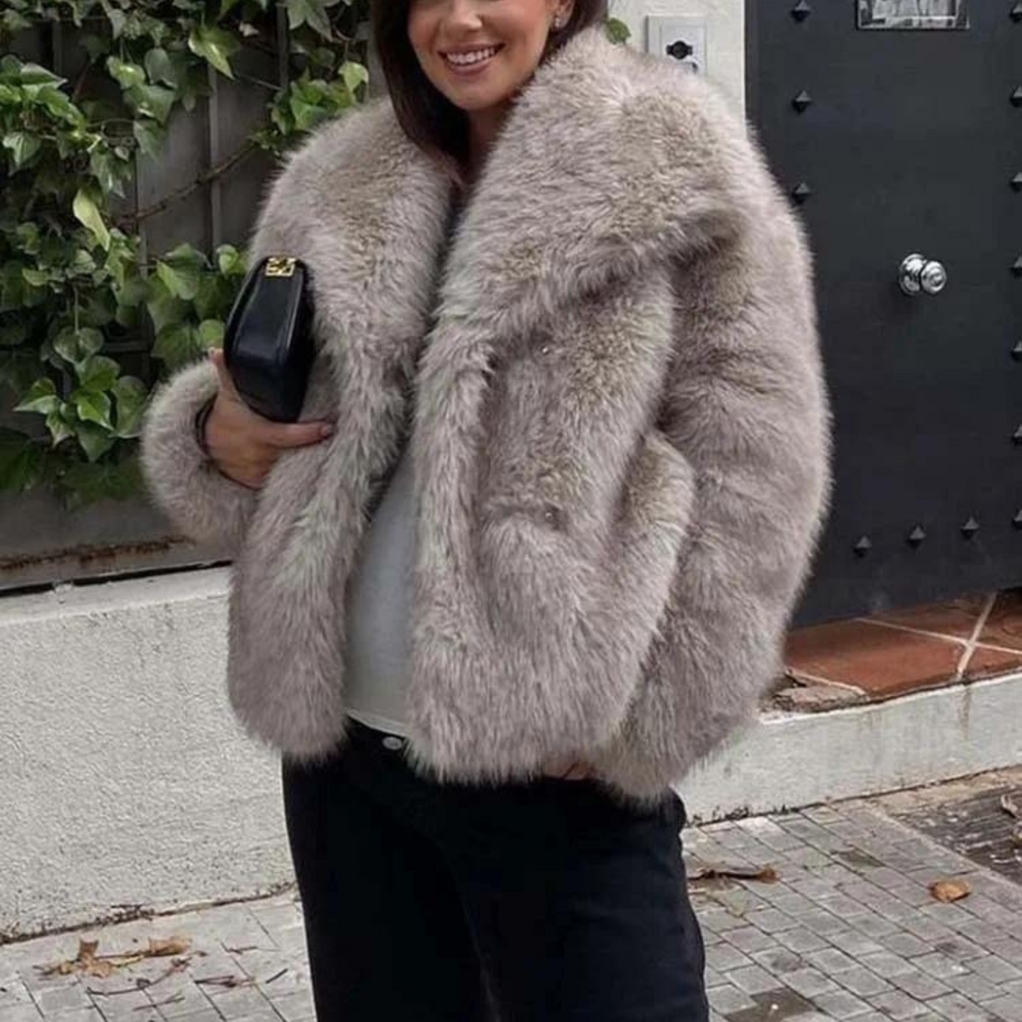 Plush winter coat