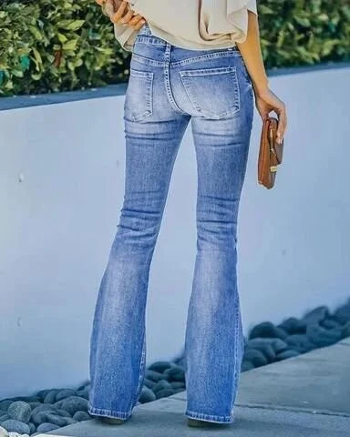 Sexy high waist denim trousers