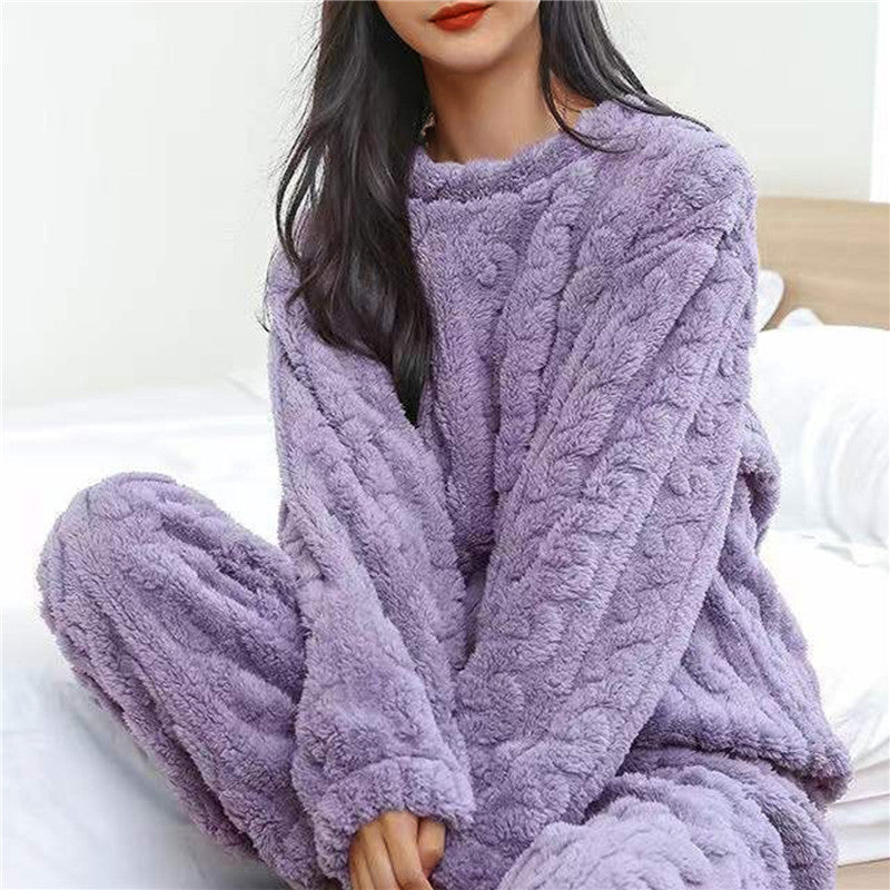 Fleece pajama set for women
