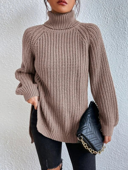 Knitted turtleneck sweater