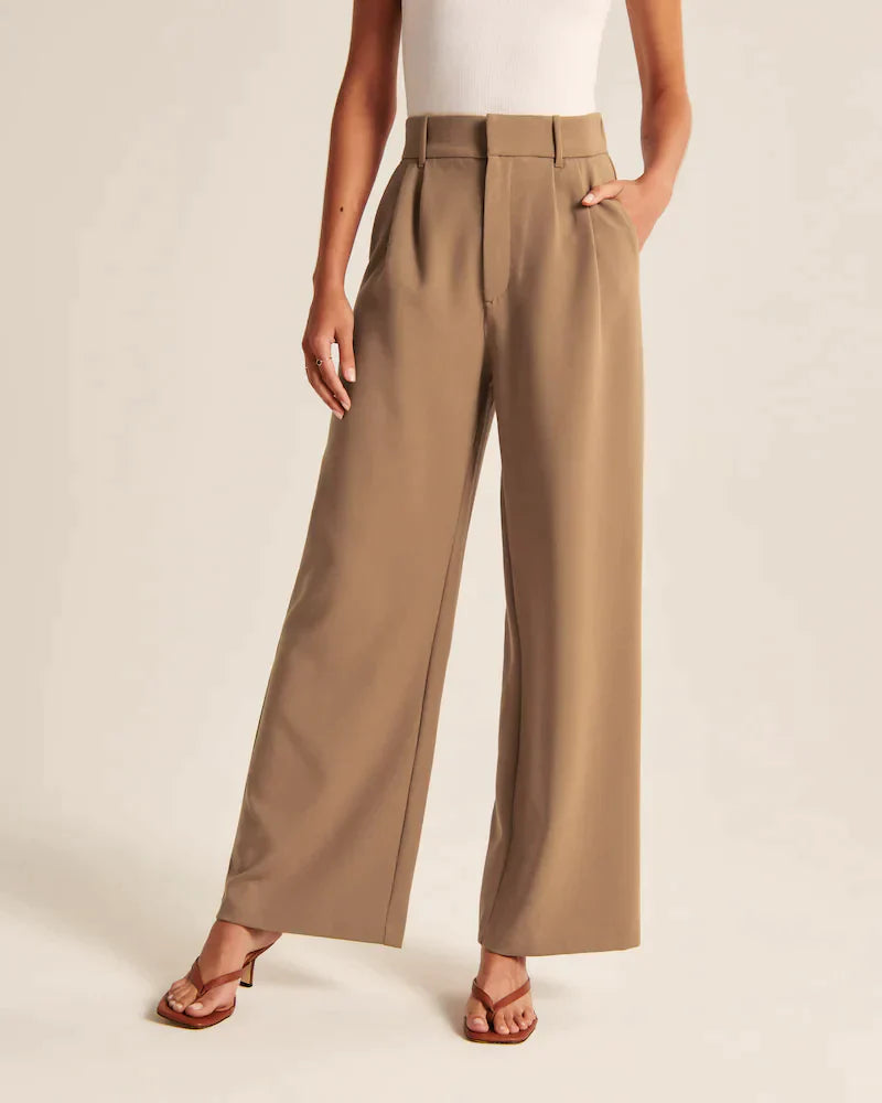 Tailored wide leg trousers
