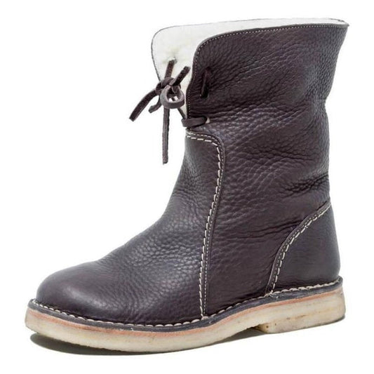 Waterproof boots with wool lining