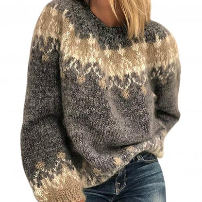Warm knitted sweater 