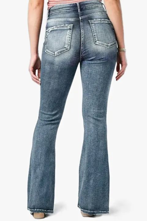 Vintage mid waist flair jeans
