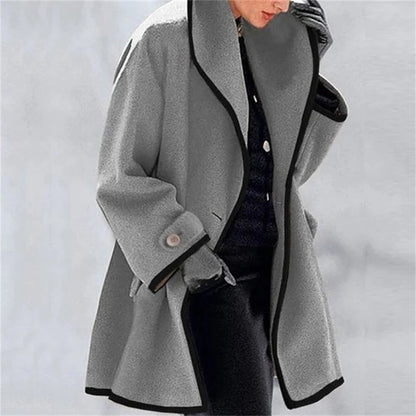 Autumn and winter women's elegant fashion wool coat 