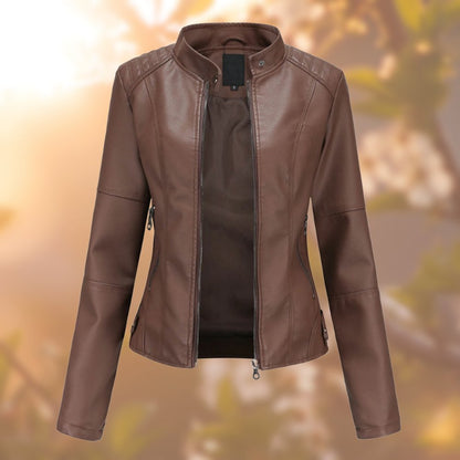The stylish and unique leather jacket