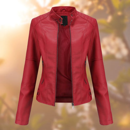 The stylish and unique leather jacket