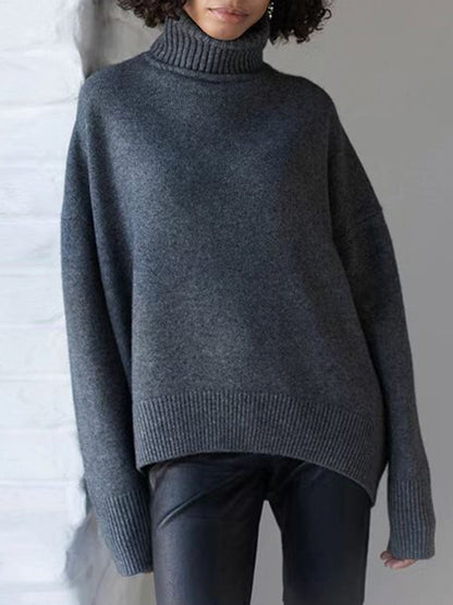 Casual sweater with a turtleneck 