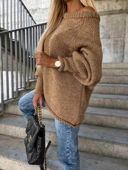 Loose knit sweater